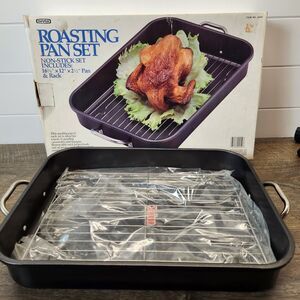 Vintage Nevco Roasting Pan Set With Rack
